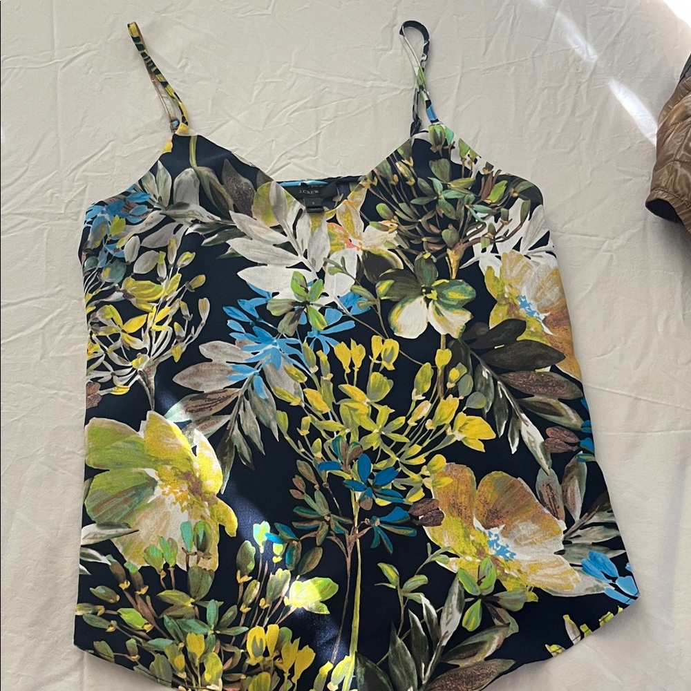 J. Crew Multicolor Floral Camisole Top